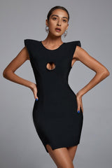 CUTOUT MINI BANDAGE DRESS