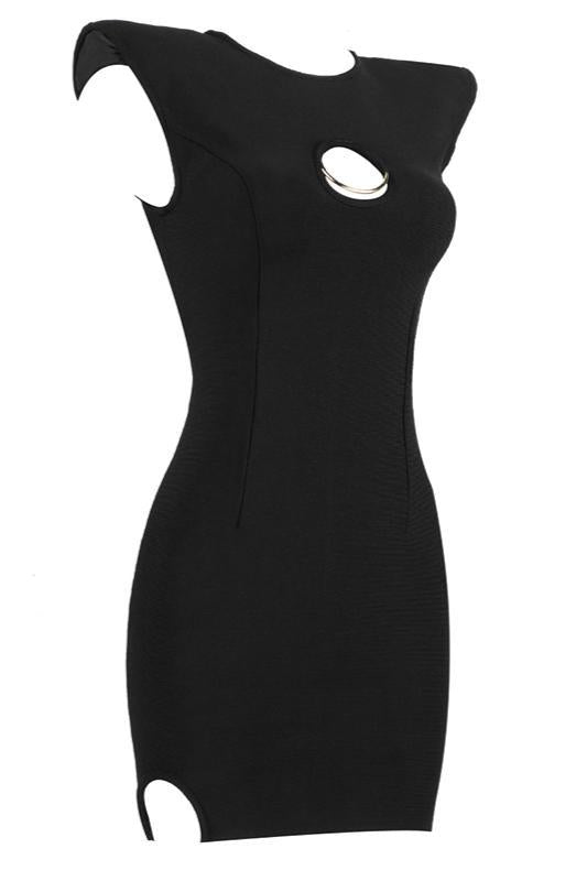 CUTOUT MINI BANDAGE DRESS