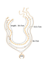 Crescent multi-layer necklace