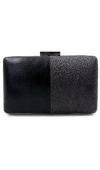 BLACK STITCHING TEMPERAMENT CLUTCH