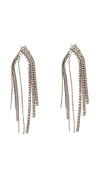 U-shaped long tassel earrings