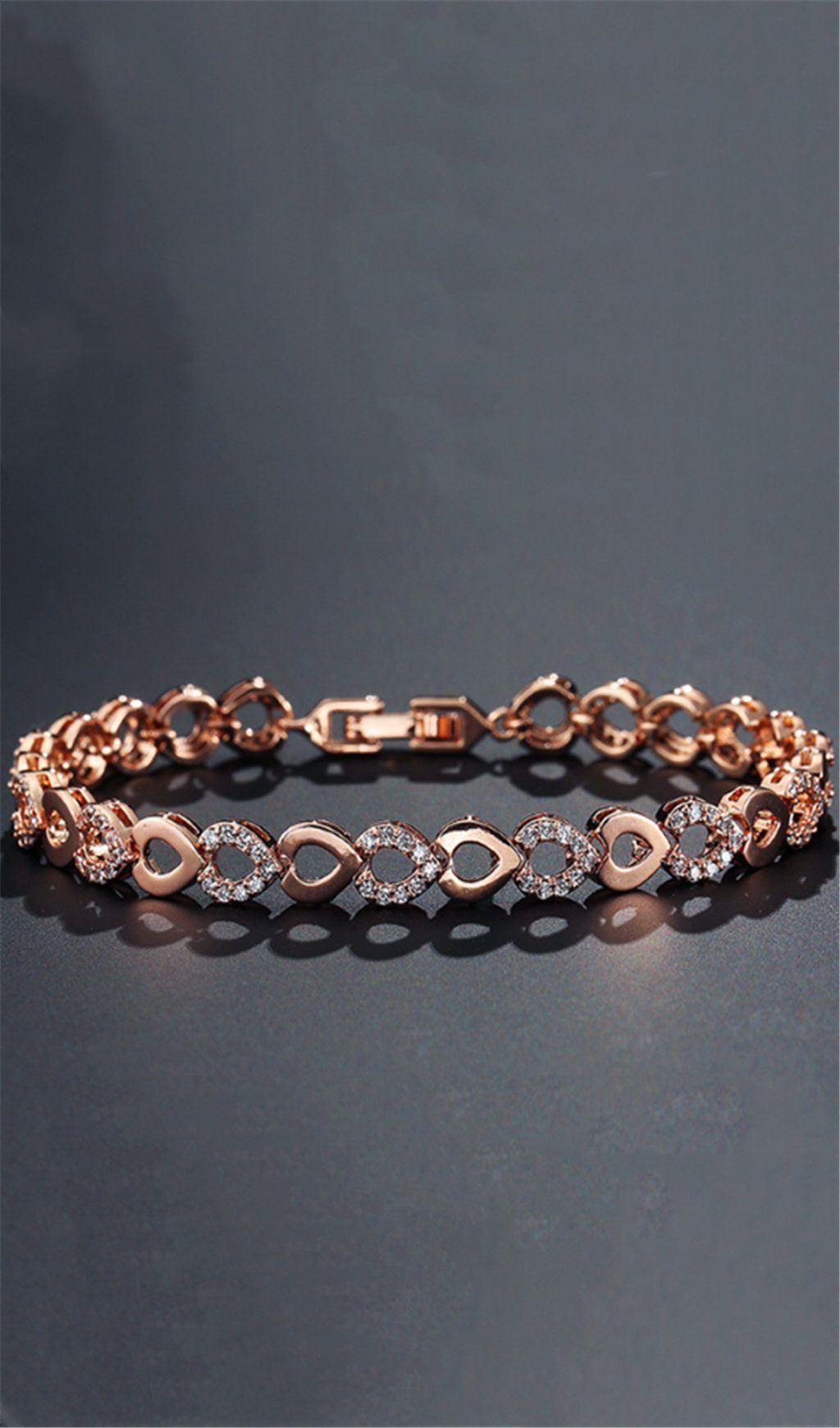 TEMPERAMENT DROP-SHAPED ZIRCON BRACELET