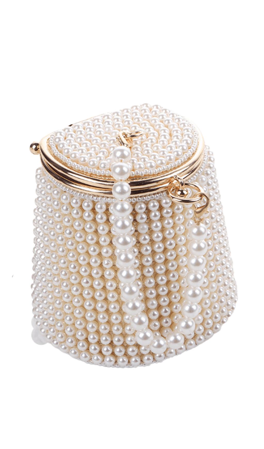 Pearl bucket bag