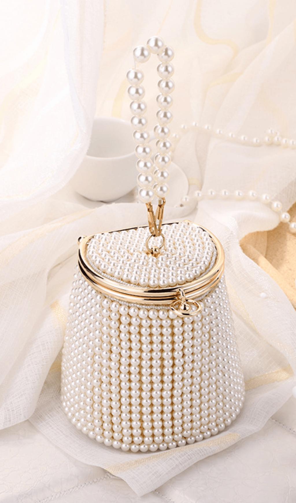 Pearl bucket bag