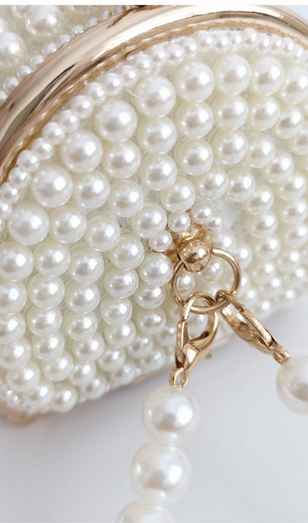 Pearl bucket bag