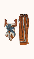 Annaka Printed Swimwear Two Piece Set