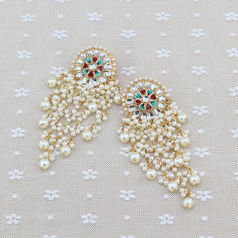 PEARL FRINGE EARRINGS