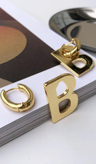 GOLD B DETACHABLE EARRINGS