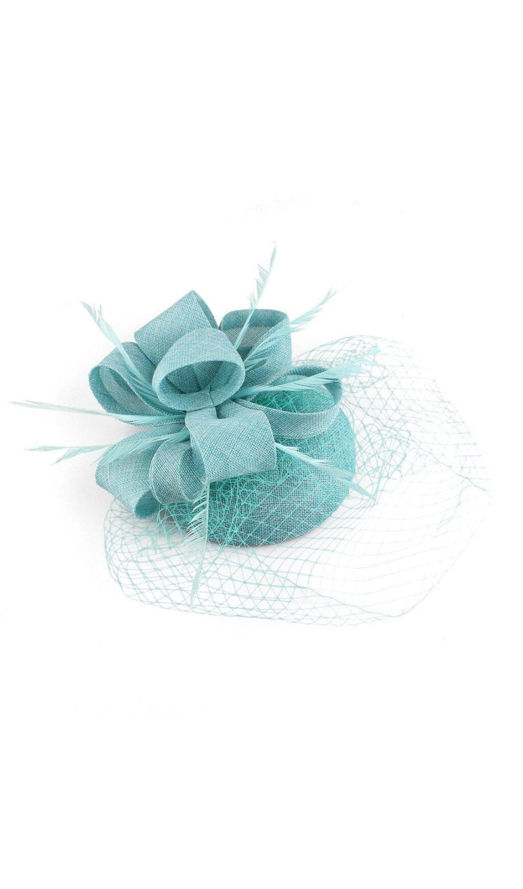 TURQUOISE VEIL FASCINATORS