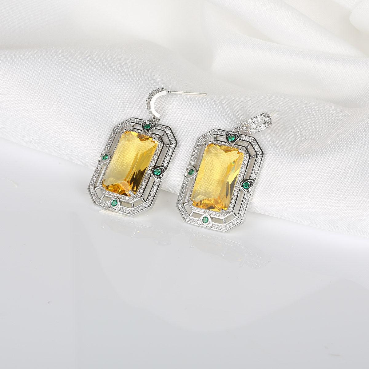 ZIRCON GEOMETRIC EARRINGS