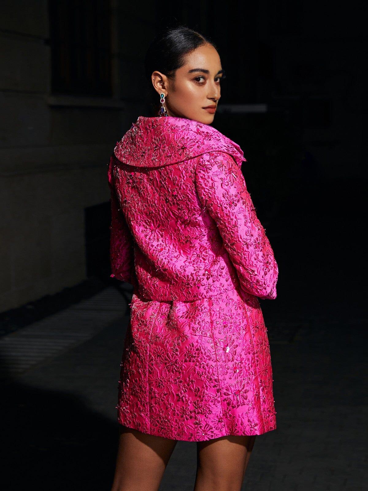 JACQUARD FLORAL BLAZER