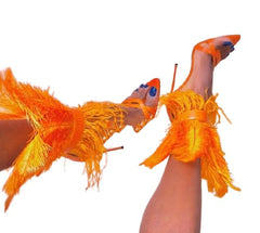 Carnival Mardi Gras Feather Sandals