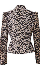 LEOPARD BREAST JACQUARD JACKET