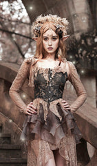 RUSSET GOTHIC LOLITA LACE BOLERO