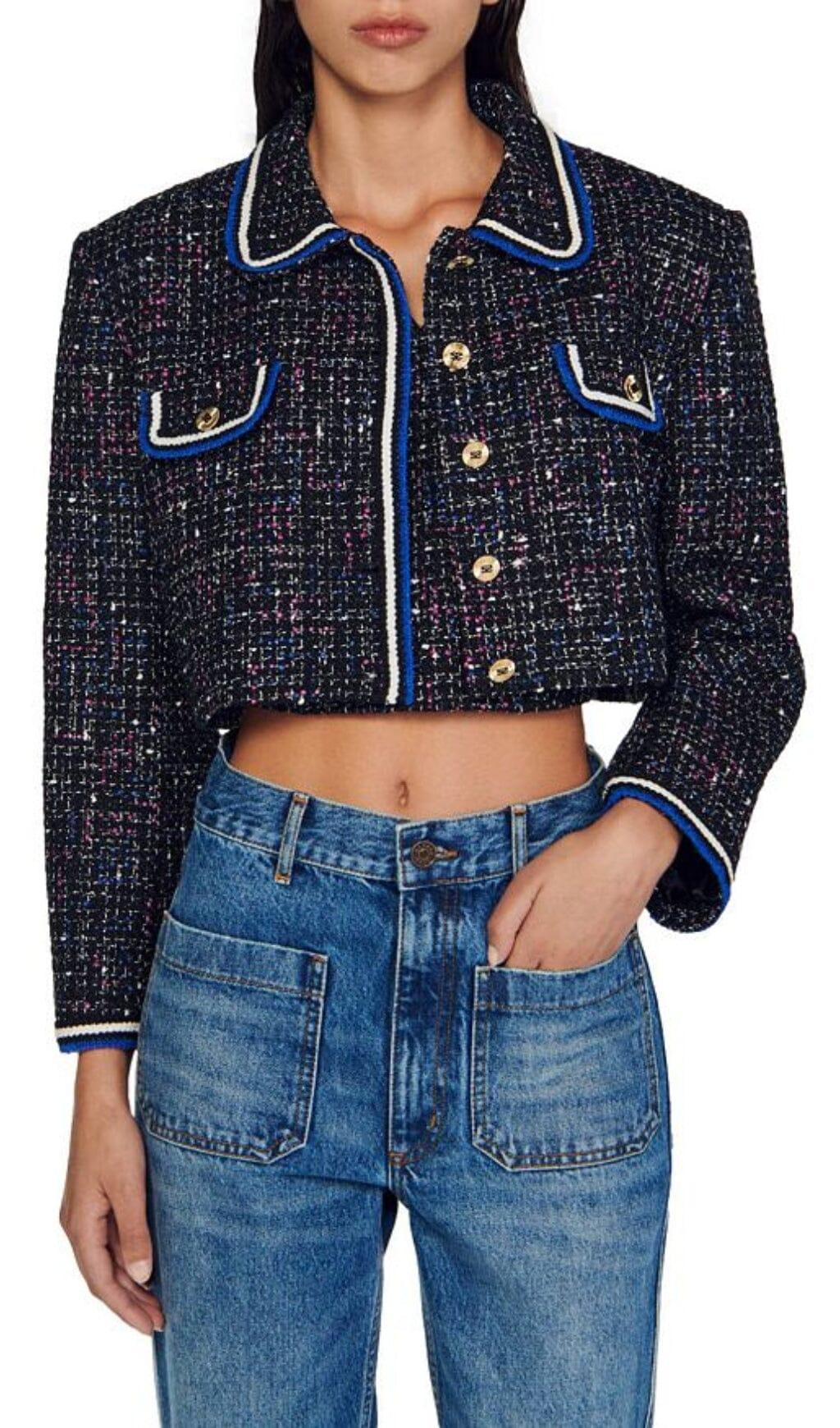 VICKY TWEED CROPPED JACKET