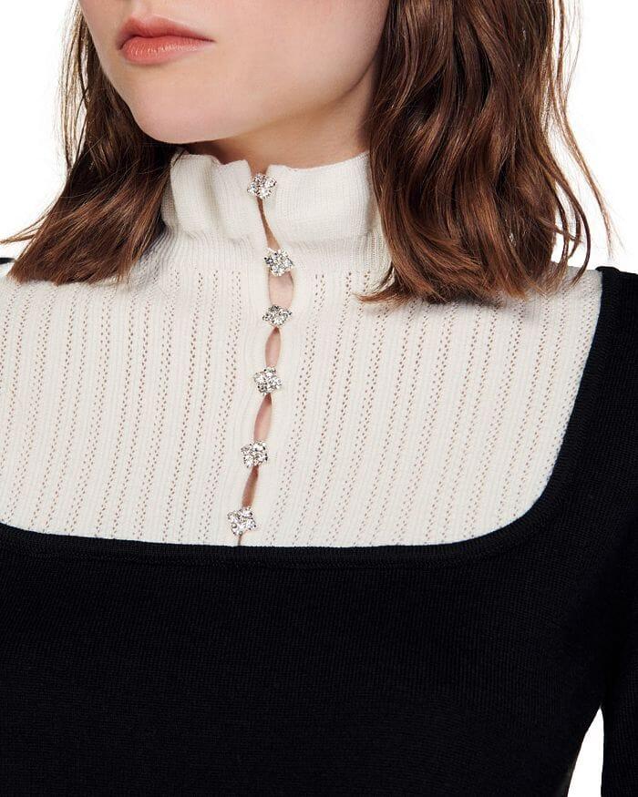 LENY MOCK NECK SWEATER