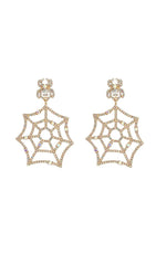 COBWEB RHINESTONE EARRINGS