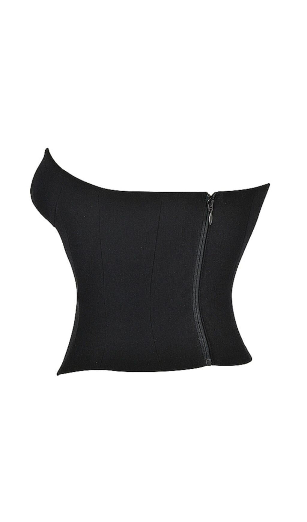 BLACK PLUNGE CORSET