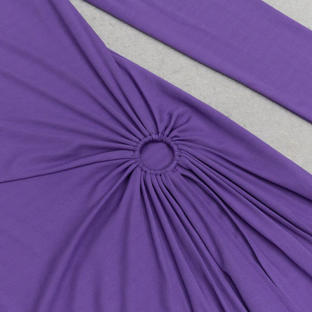 PURPLE HIGH SPLIT MAXI DRESS