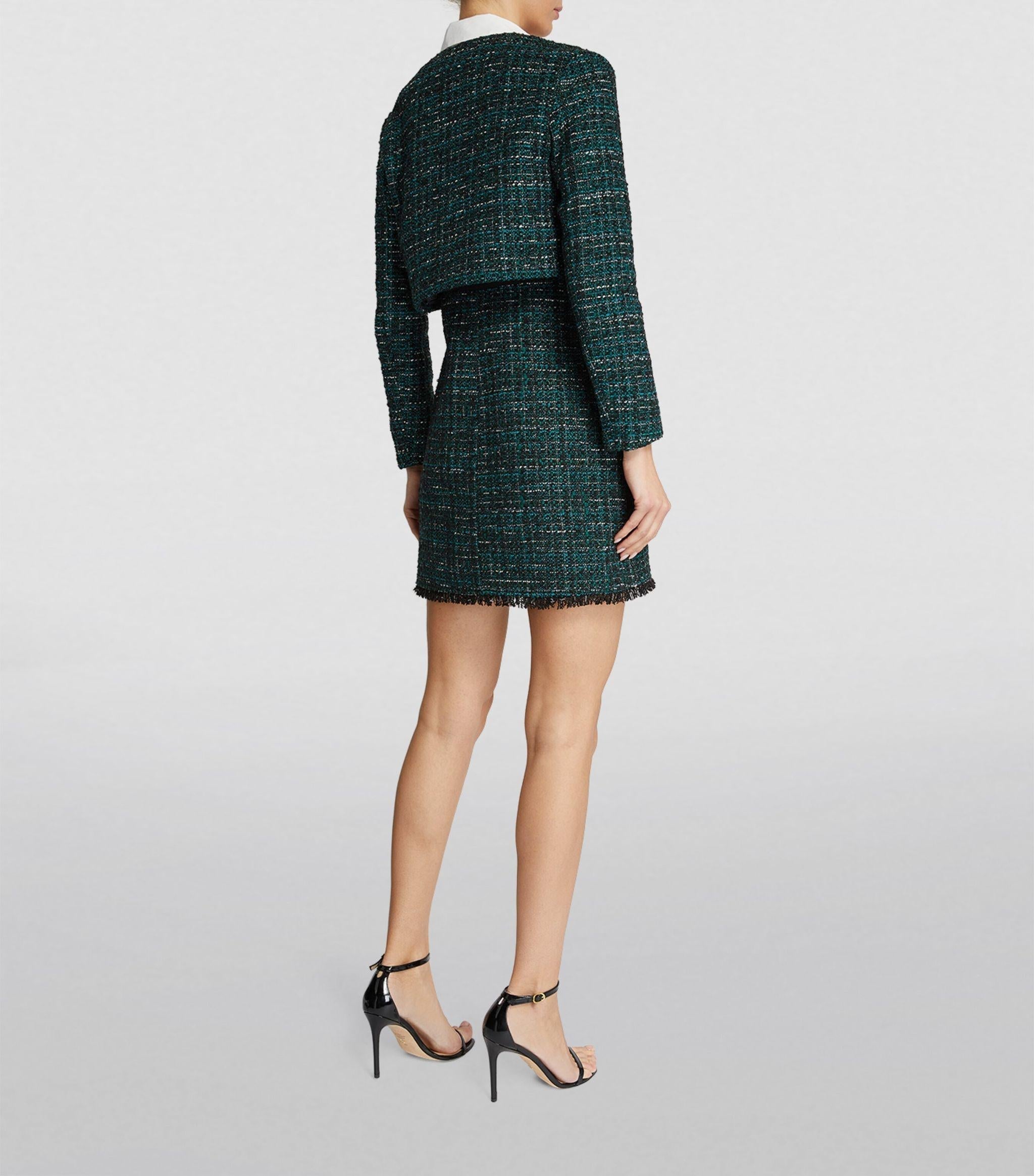 TWEED JACKET MINI DRESS SUIT