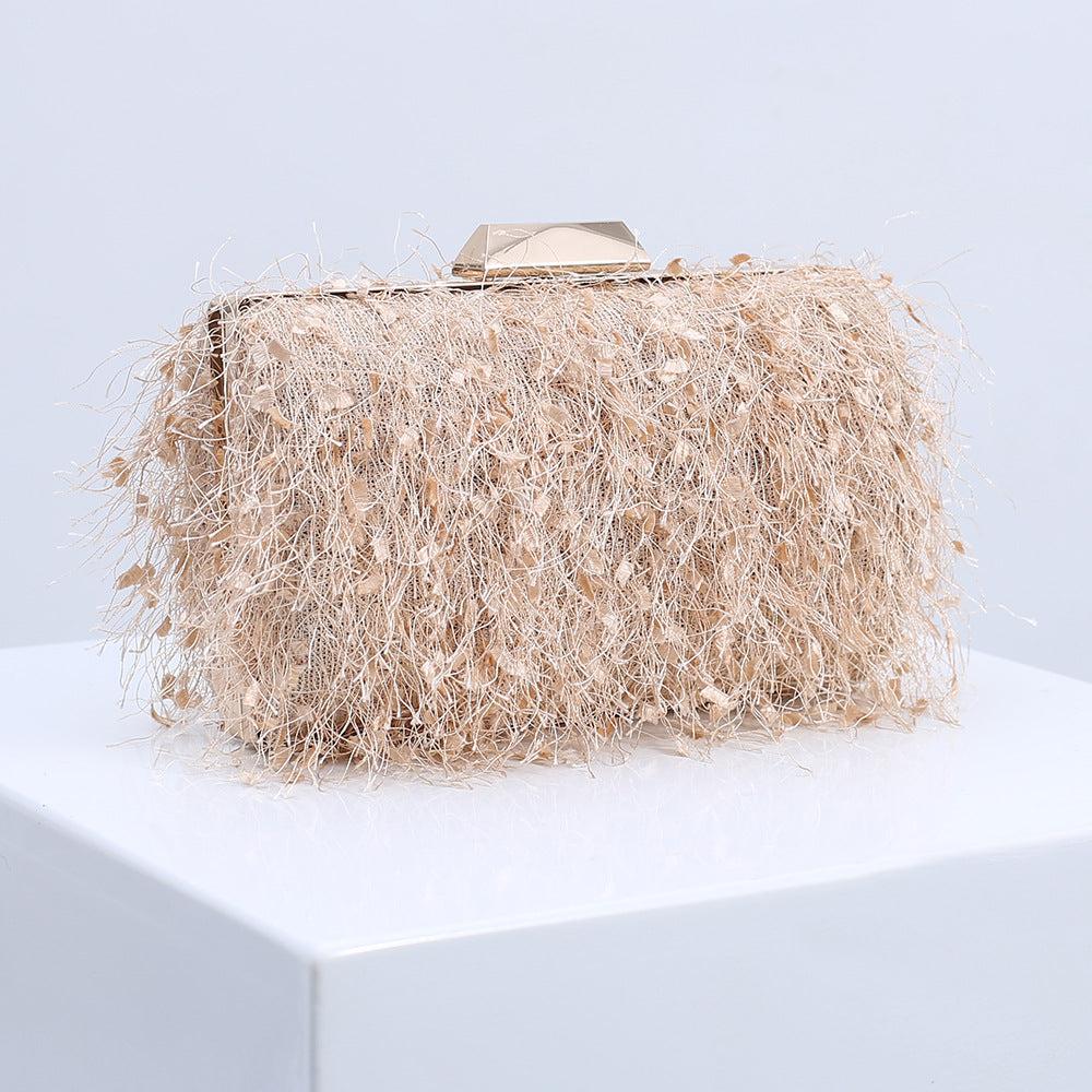 SQUARE TASSEL CLUTCH