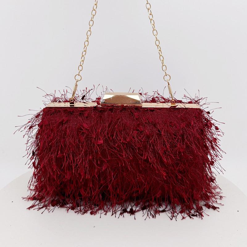 SQUARE TASSEL CLUTCH