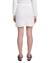 TEXTURED KNITTED MINI SKIRT