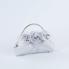 FLOWER EMBELLISHED CLUTCH