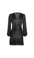 CROSSOVER SHIMMER MINI DRESS