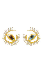 CRYSTAL HETEROCHROMIA EARRINGS