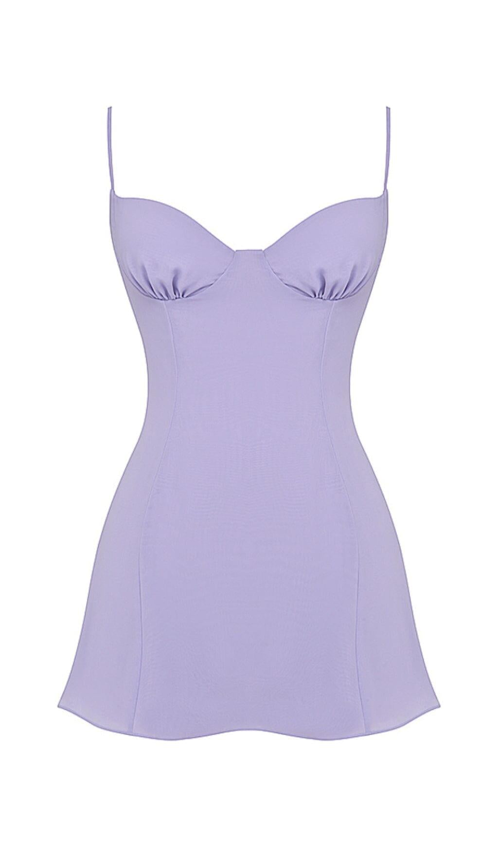 CHRISTIANA LAVENDER MINI DRESS