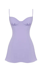 CHRISTIANA LAVENDER MINI DRESS