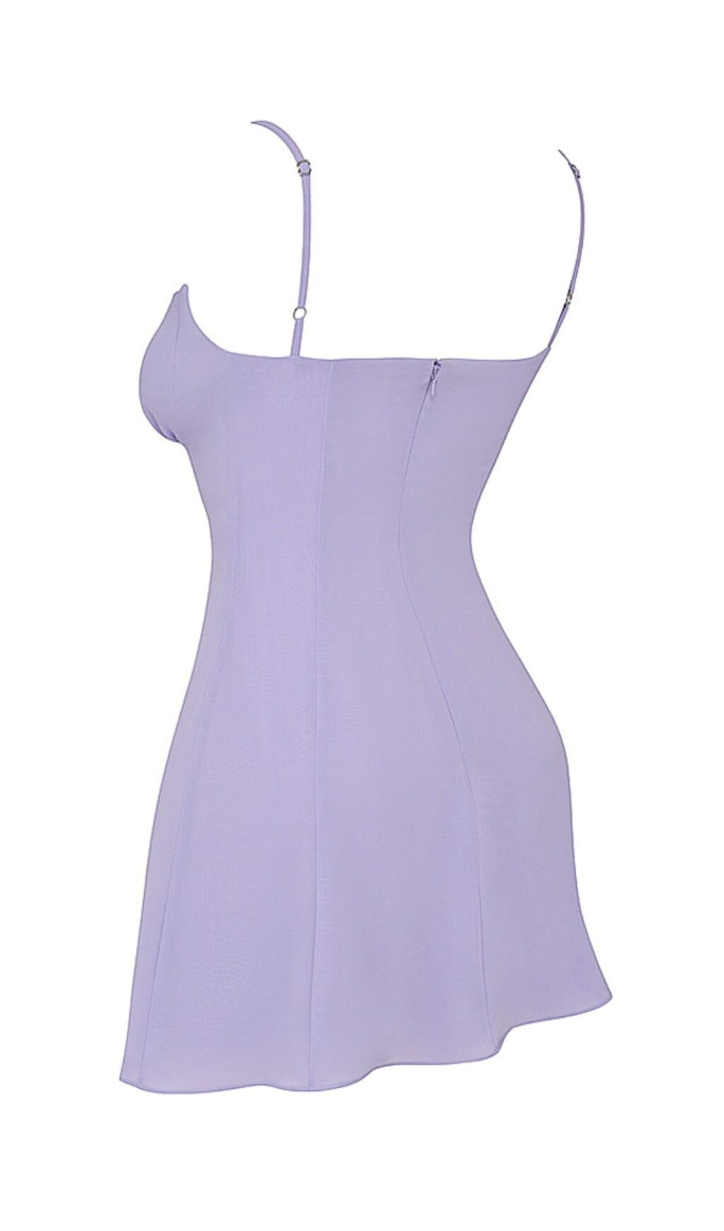 CHRISTIANA LAVENDER MINI DRESS