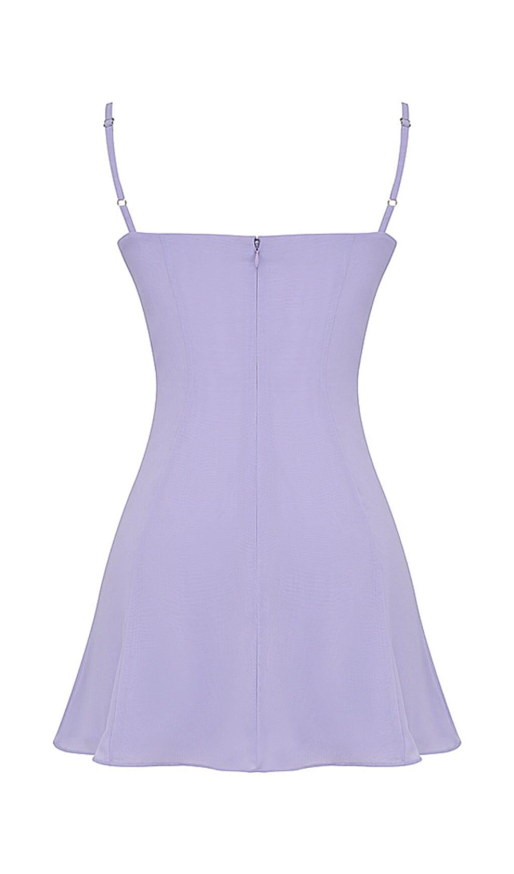 CHRISTIANA LAVENDER MINI DRESS