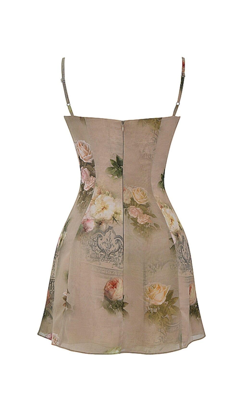 VINTAGE FLORAL MINI DRESS