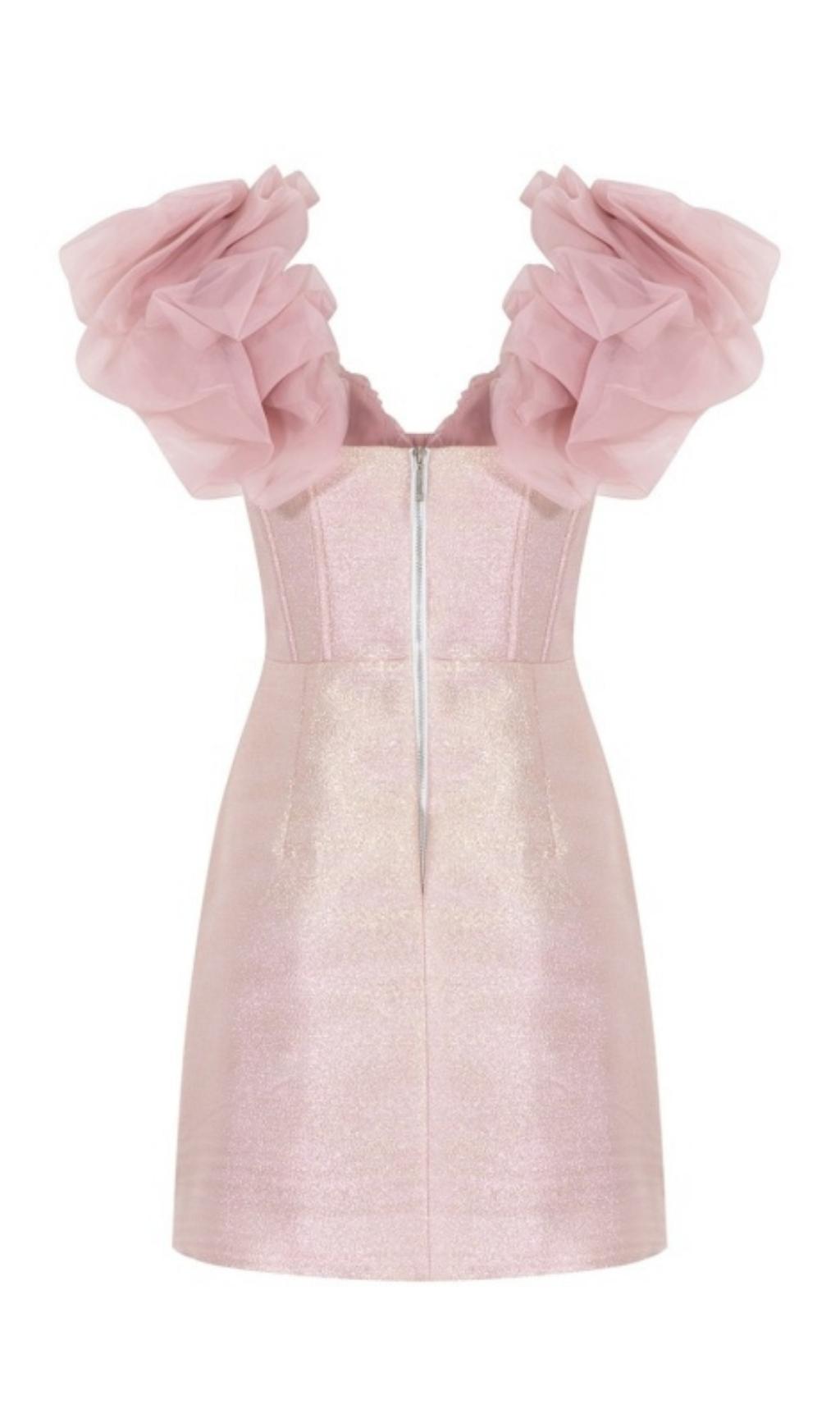 FISHBONE CORSET MINI DRESS