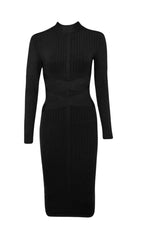 BLACK BANDAGE BASE DRESS