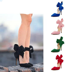 Big Bow Stiletto High Heels Pumps