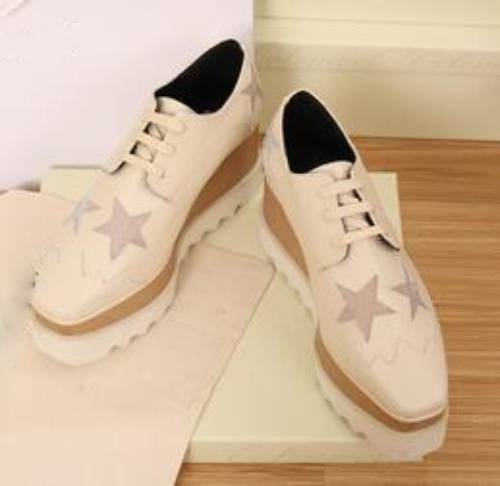 Stella McCartney Inspired Square-toe Wedge Sneakers