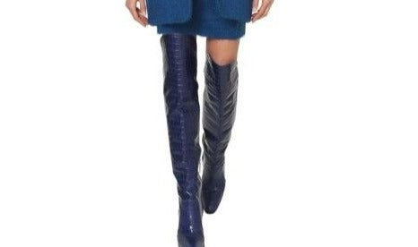 Print Over The Knee Boots