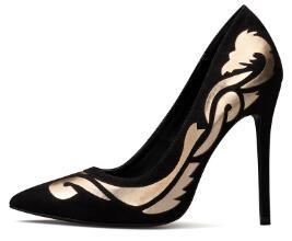 Totem Patterned High Heel Pumps