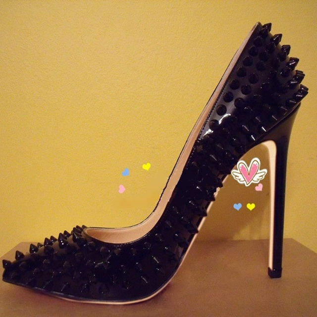 Rivet Spikes Fashion Pumps