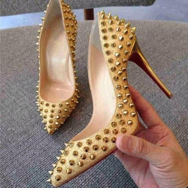 Rivet Spikes Fashion Pumps