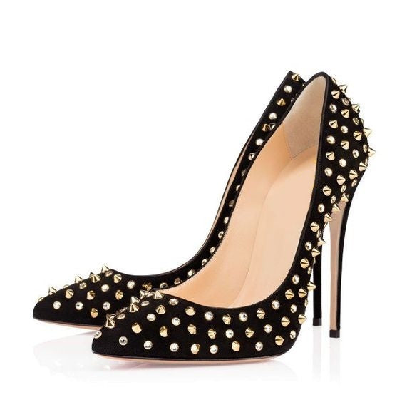 Rivet Spikes Fashion Pumps