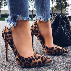 Leopard Party Heeled Pumps