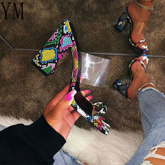 Transparent PVC Gladiator Sandals