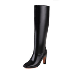 Knee Length High Heel Boots