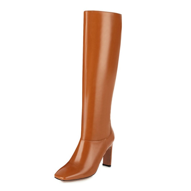 Knee Length High Heel Boots