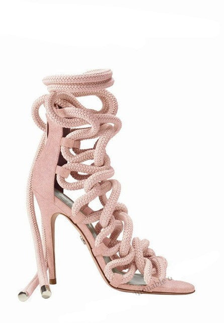 Monica Chiang Inspired Braided Rope Sandals