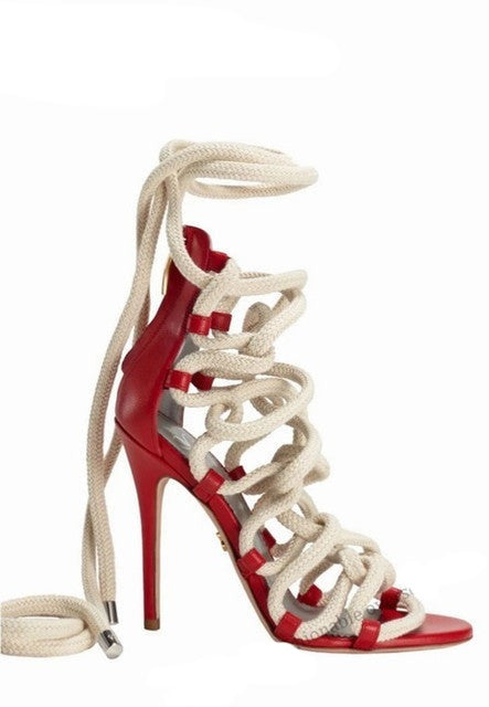 Monica Chiang Inspired Braided Rope Sandals